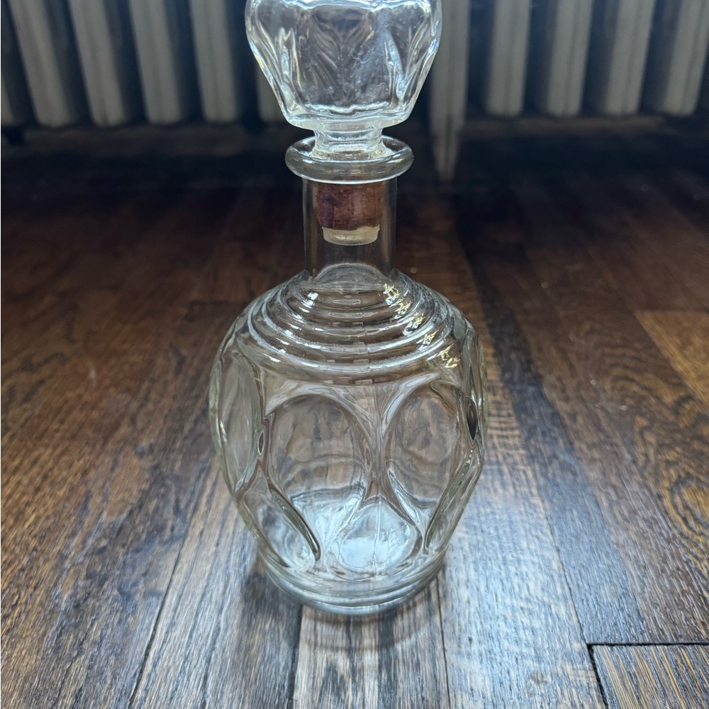 VINTAGE Mid Century Modern MCM Teardrop Glass Decanter with Stopper